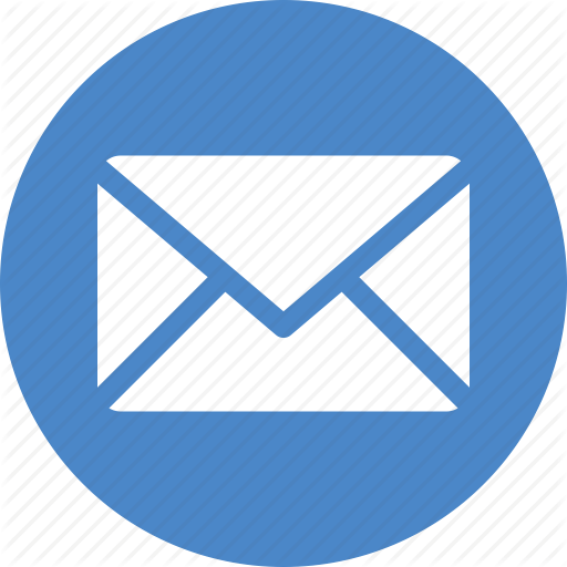 Email Circle Logo - Blue, circle, email, letter, mail, message, messages icon