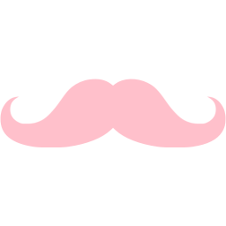 Pink Mustache Logo - Pink mustache 2 icon - Free pink mustache icons