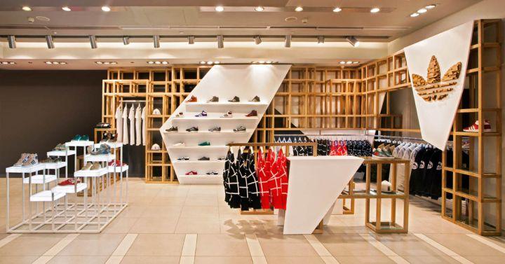 Adidas Wood Logo - adidas Originals fashion store by ONOMA Architects, Athens – Greece