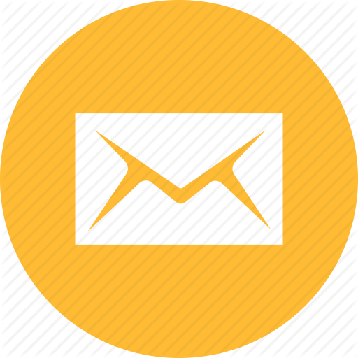 Email Circle Logo - Circle, email, letter, mail, message, messages, yellow icon