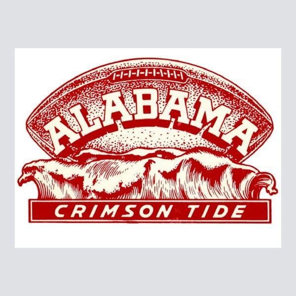 Alabama Logo - 1950 University of Alabama logo Poster