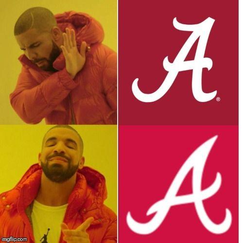 Alabama Logo - I hate how similar the Alabama logo is : Braves