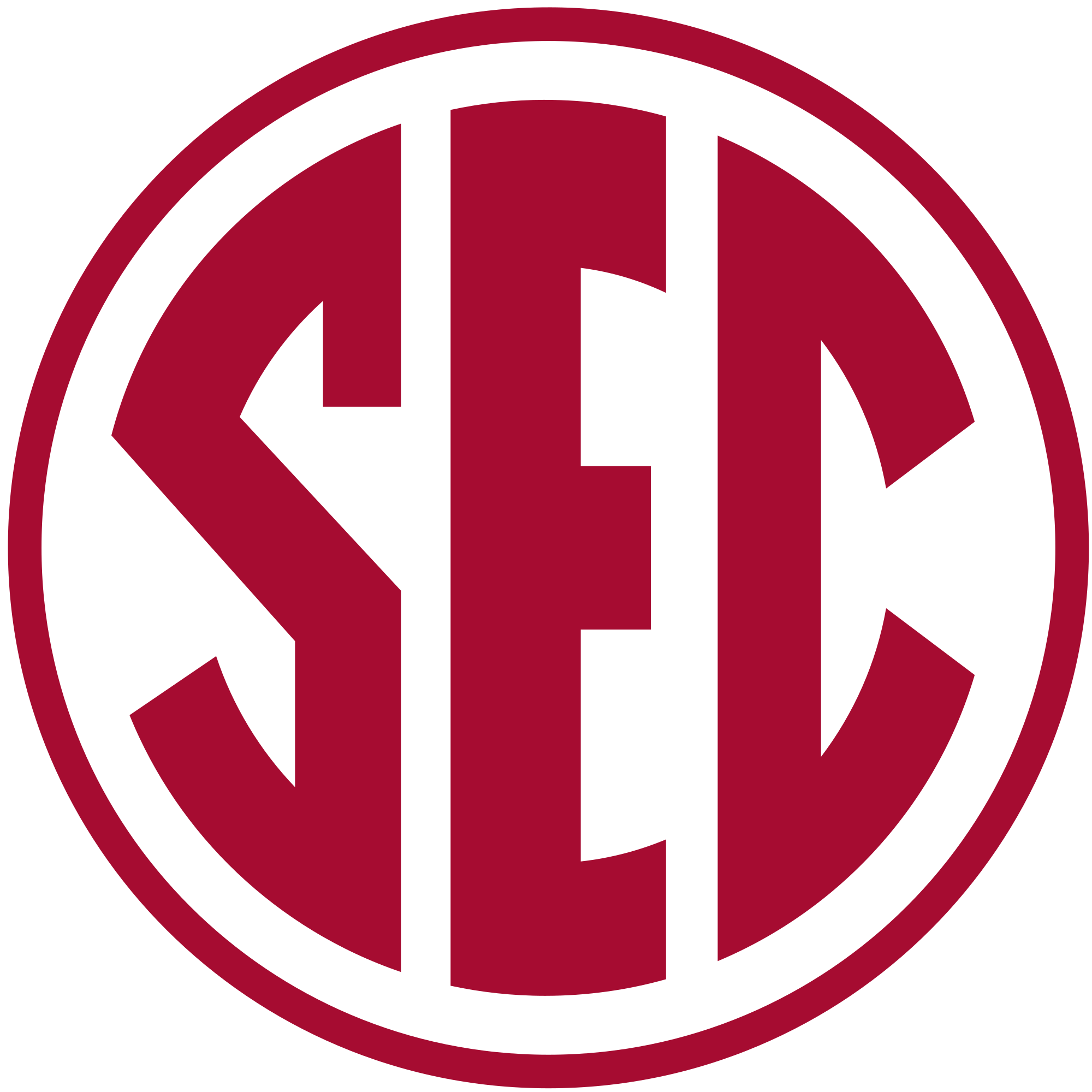 Alabama Logo - File:SEC logo in Alabama colors.svg - Wikimedia Commons