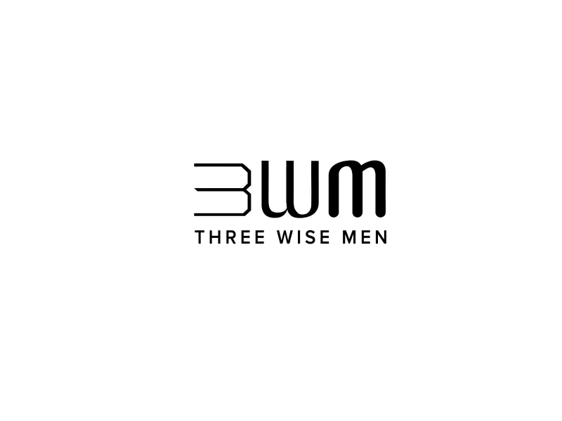 Men Black and White Restaurant Logo - Three wise men Cafe - Brand Identity by Yellow Slice | Dribbble ...