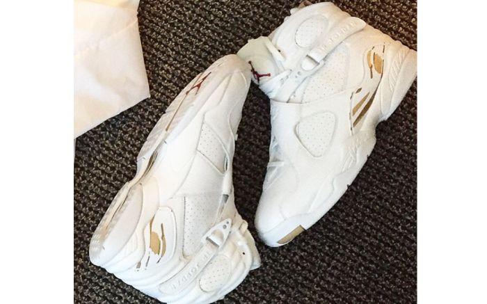 Ovo Jordan Logo - Drake Unveils New OVO Jordan Sneakers – Footwear News