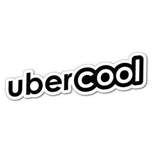 Uber Cool Logo - UBER COOL Sticker Decal JDM Car Drift Vinyl Funny Turbo #5840J | eBay