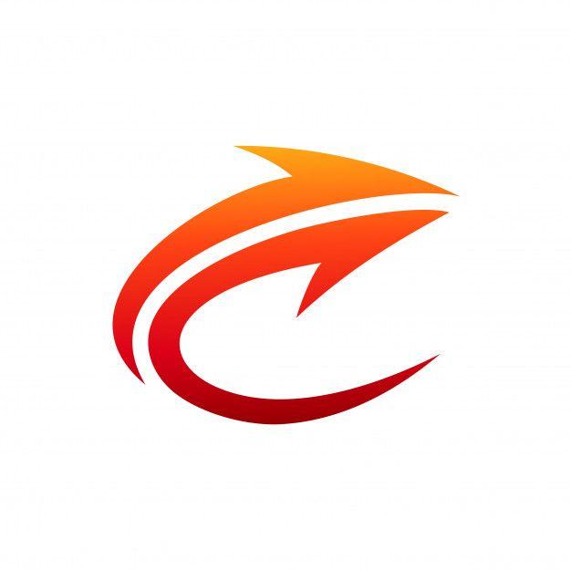 C Arrow Logo - Arrow letter c initial logo Vector | Premium Download