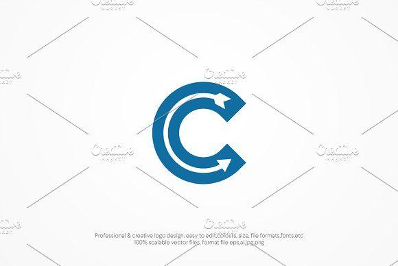 C Arrow Logo - C letter Arrow Logo template ~ Logo Templates ~ Creative Market