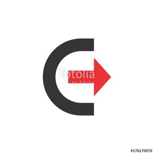 C Arrow Logo - c and e letter with arrow logo