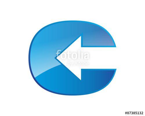 C Arrow Logo - direct arrow letter icon logo C