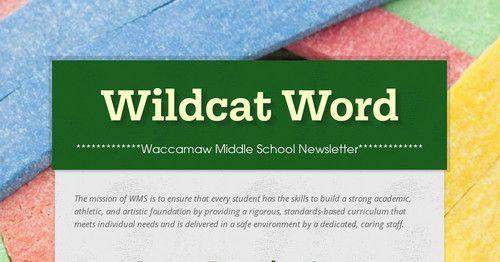 Waccamaw Middle Wildcats Logo - Wildcat Word