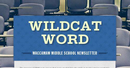 Waccamaw Middle Wildcats Logo - Wildcat Word