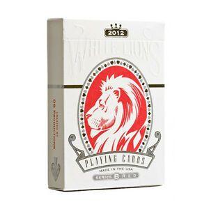 Red and White Lion Logo - WHITE LIONS SERIES B (RED) DECK BY DAVID BLAINE BRAND NEW SEALED