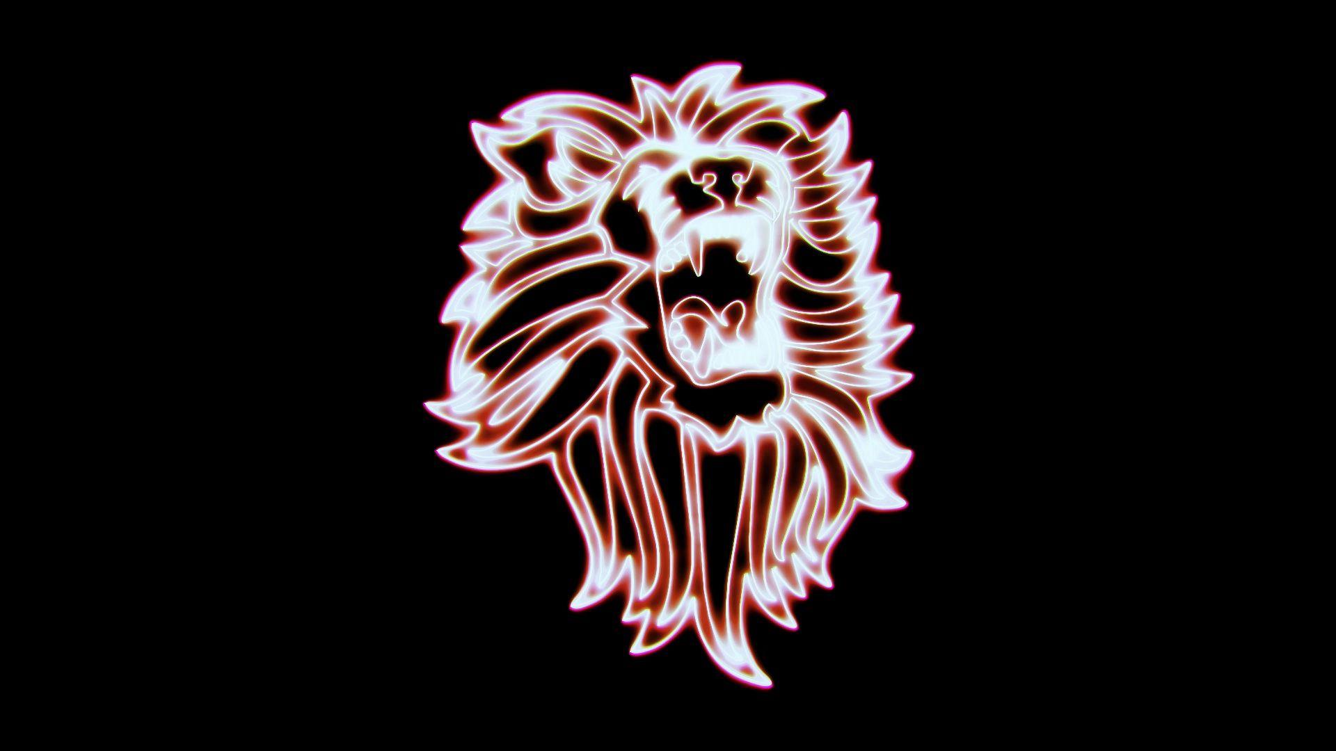 Red and White Lion Logo - Red White Lion Roaring Animated logo Loopable Graphic Element V1 ...