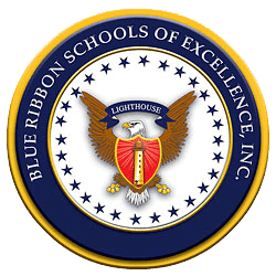 Blue Ribbon School Logo - St. Andrew the Apostle received the Blue Ribbon School of Excellence
