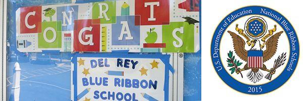 Blue Ribbon School Logo - Campolindo High, Happy Valley Elementary & Del Rey Elementary Win ...