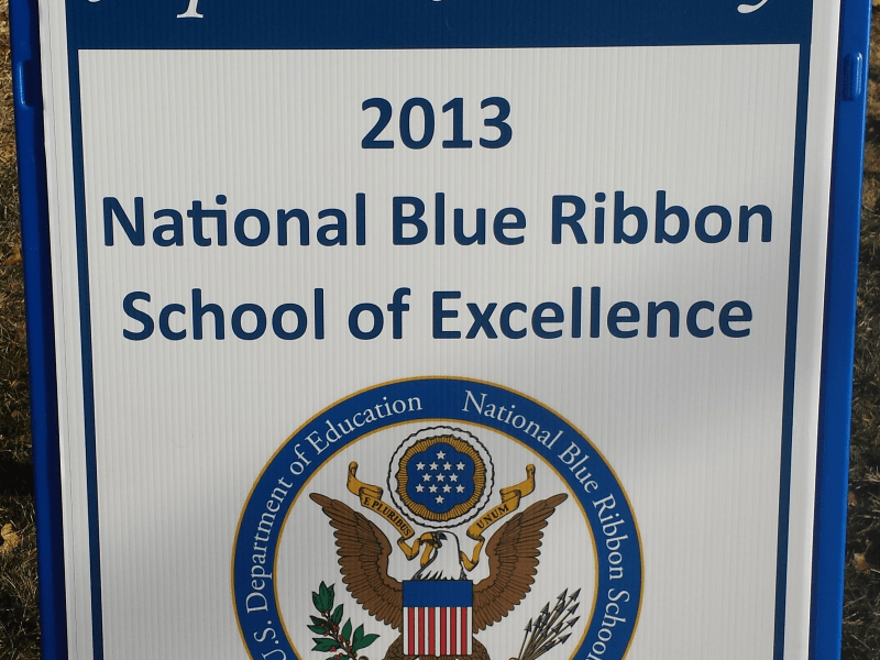Blue Ribbon School Logo - Aquinas Academy - 2013 National Blue Ribbon School - Open House ...
