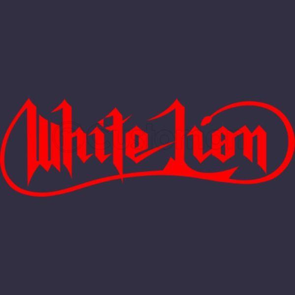 Red and White Lion Logo - White Lion Logo Knit Pom Cap