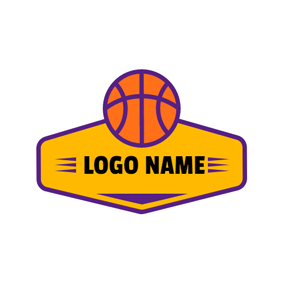 Who Owns Famous Orange Hexagon Logo - Free Basketball Logo Designs | DesignEvo Logo Maker