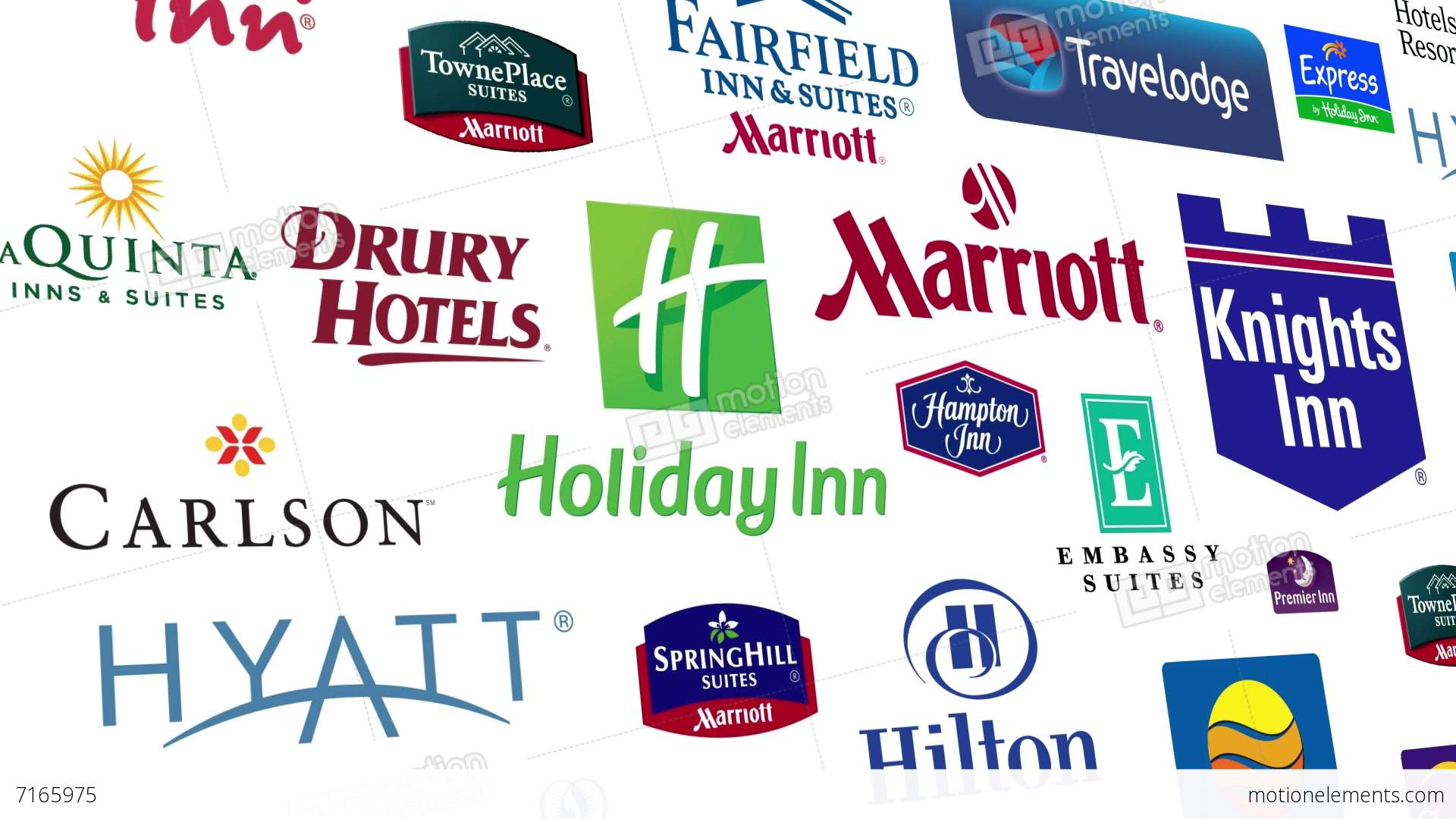 Hotel Brand Logo - Hotel Brands Logo Loop Stock Animation | 7165975