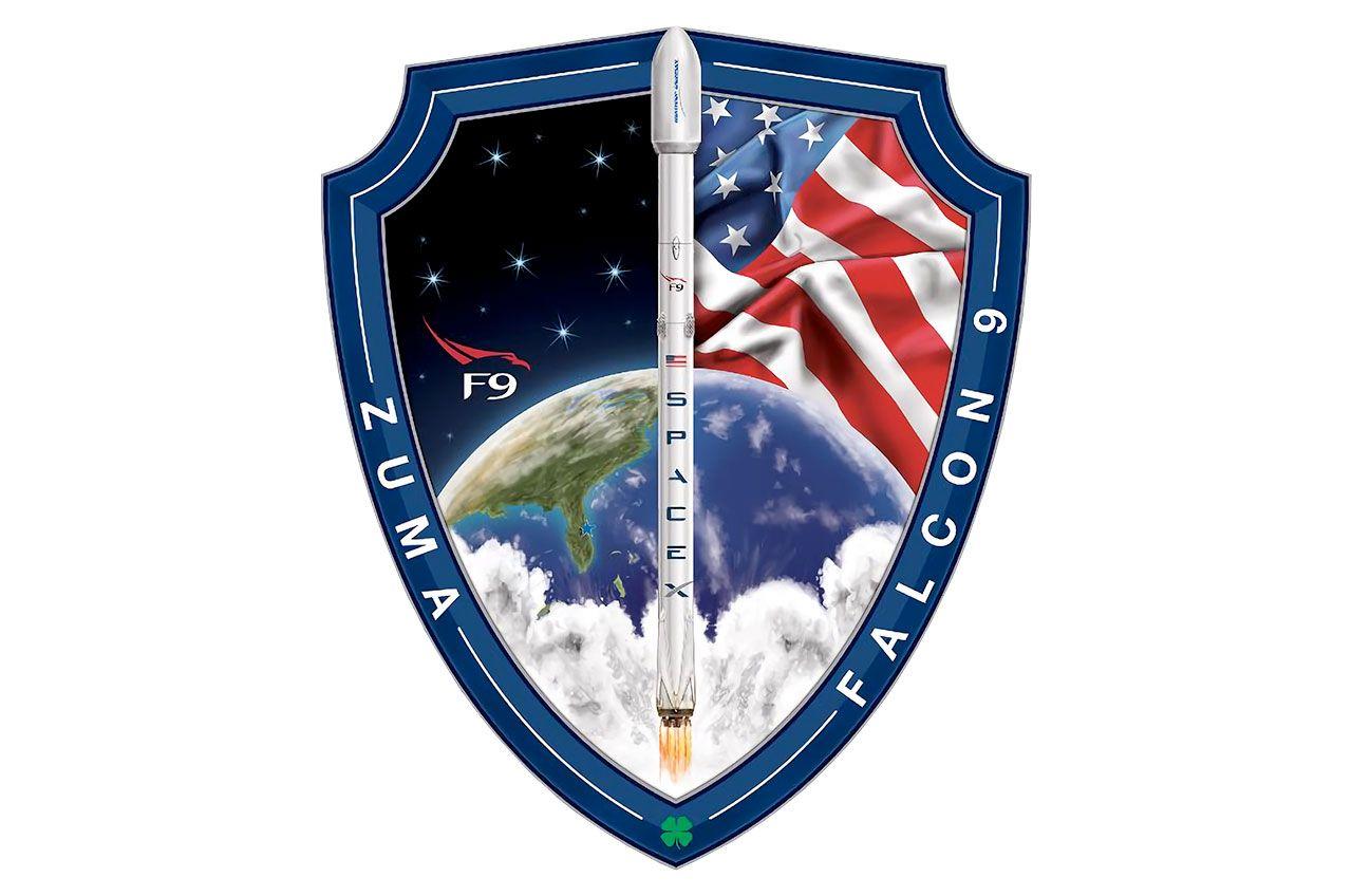 Zuma Falcon 9 Mission Logo - SpaceX pulls Zuma mission patches from sale amid reports of secret ...