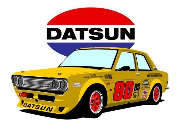 Datsun Racing Logo - Datsun 510 Race Car. RACING. Datsun Cars and Race