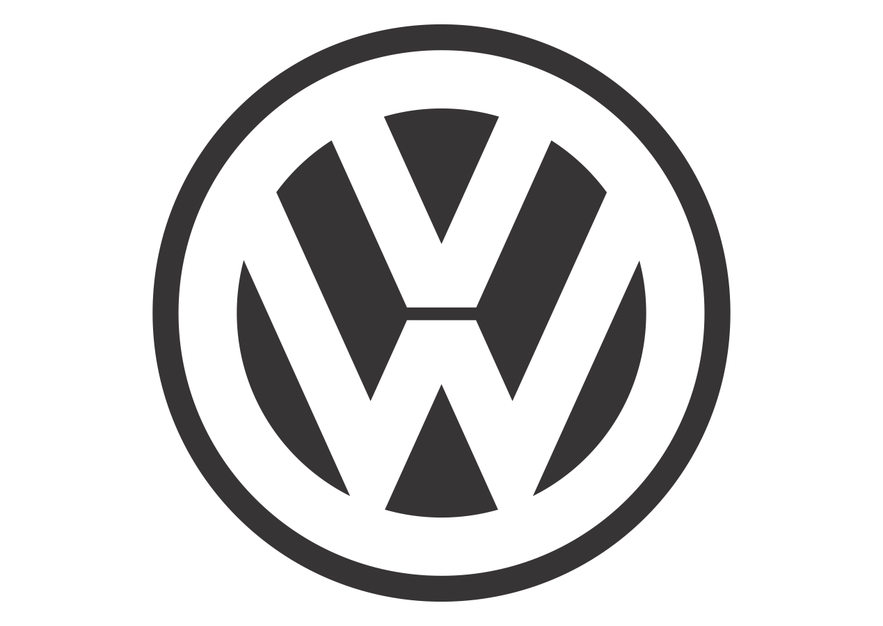 Cute VW Logo - Volkswagen (Black White Mode) Logo Vector | Vector logo download ...