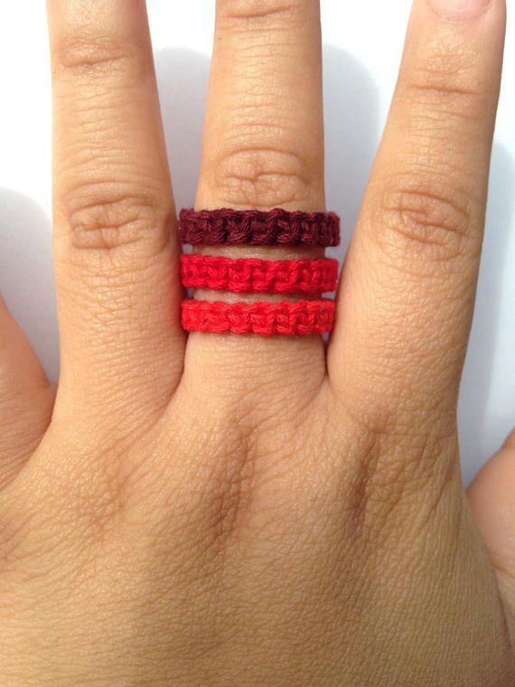 Three Red Rings Logo - Welcome to Little Kindness shop <3 Red hemp rings You get 3 hemp