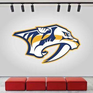 Nashville Predators Logo - Nashville Predators Logo Wall Decal Ice Hockey Sports Vinyl Sticker ...