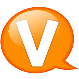 Orange V Logo - Speech balloon orange v Icon | Speech Balloon Orange Iconset | Iconexpo