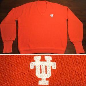 Orange V Logo - Vtg UT Logo Tennessee Volunteers Large V Neck Sweater Vols Orange