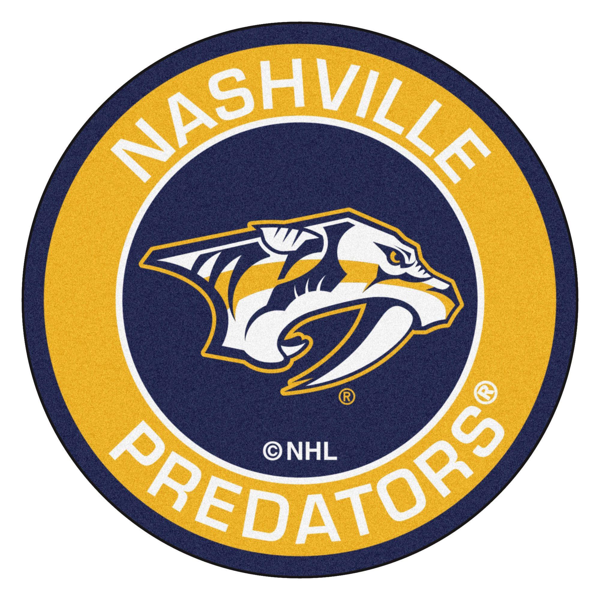 Nashville Predators Logo - Nashville Predators Logo Roundel Mat - 27