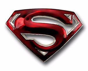 Girly Superhero Logo - Classic New Red Hot Superman S Shield Belt Buckle mens womens girly