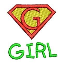 Girly Superhero Logo - Needle Passion Embroidery, Superheros 1 machine embroidery designs