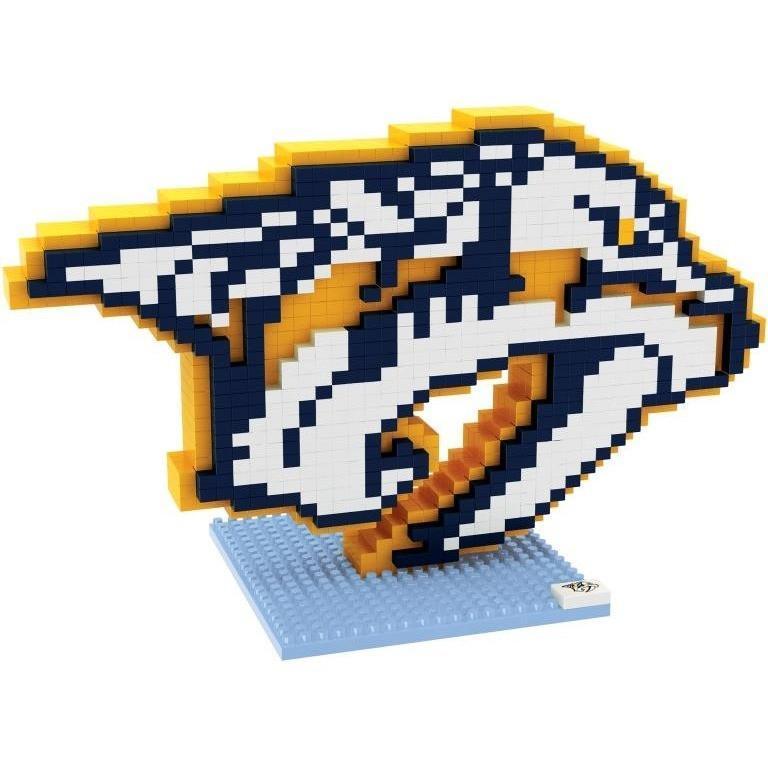 Nashville Predators Logo - Nashville Predators NHL BRXLZ 3D Construction Puzzle Set