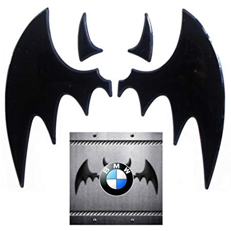 Cute VW Logo - CarCare Cute Fashion DIY Devil Decal Batman Car Sticker Emblem Bat ...