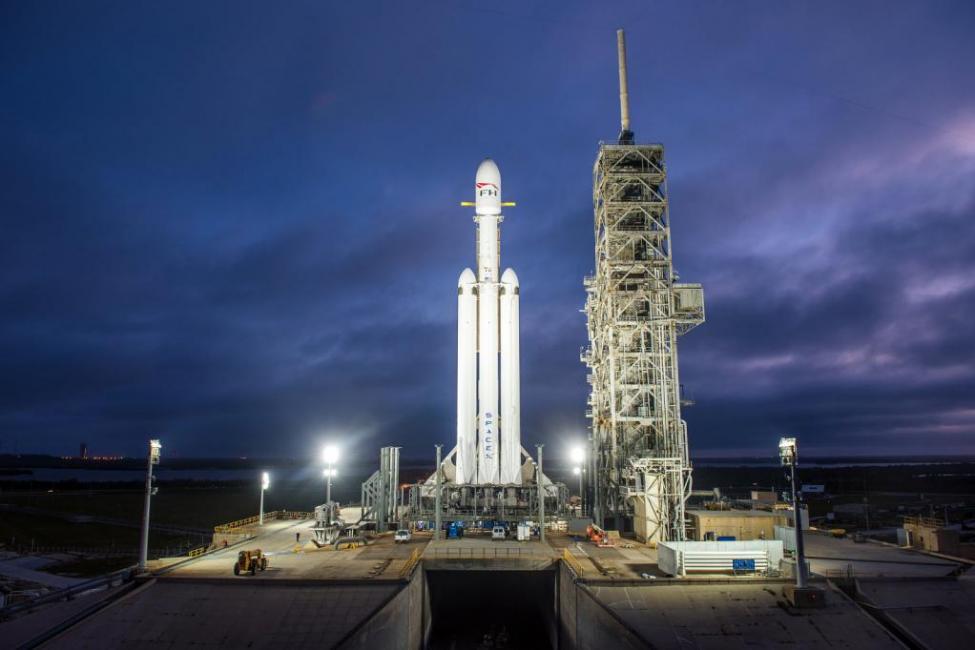 Zuma Falcon 9 Mission Logo - Falcon Heavy completes static fire test - UPI.com