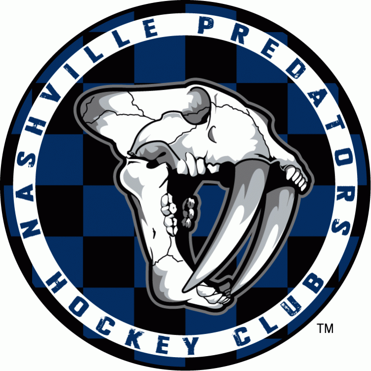 Nashville Predators Logo - Nashville Predators Logo Sabre Toothed Tiger Head