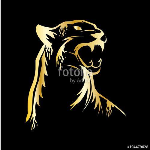 Gold Panther Logo - Panther Gold Stock Image And Royalty Free Vector Files On Fotolia