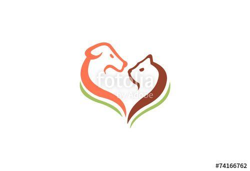 Dog and Cat Logo - Dog And Cat Logo Vector Stock Image And Royalty Free Vector Files