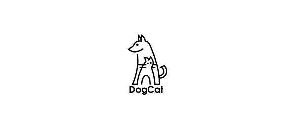 Dog and Cat Logo - 50 Cute Cat Logo Designs - Hative