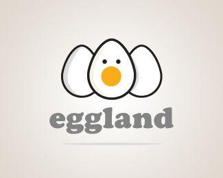 Egg Company Logo - eggland Designed