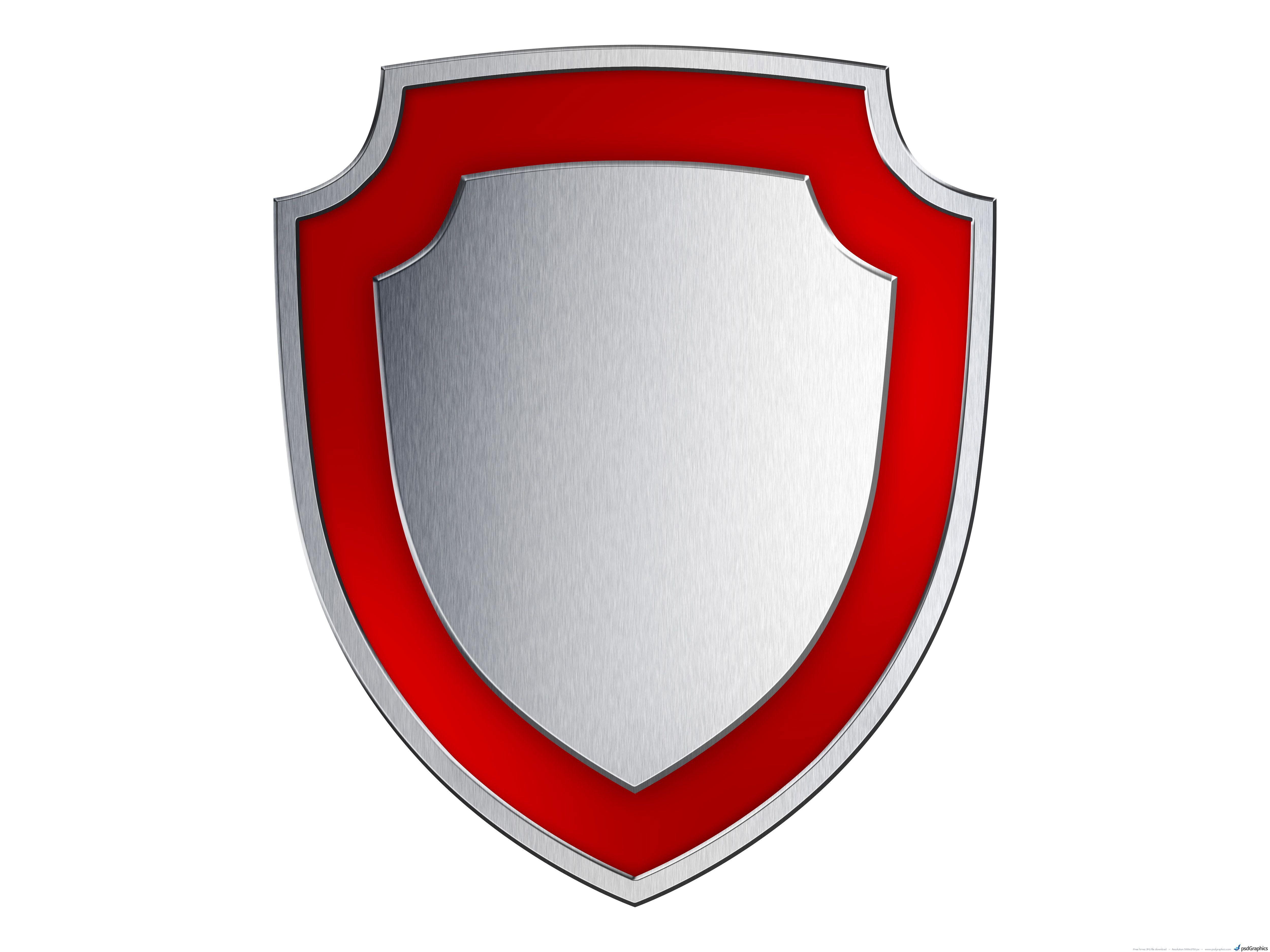 Silver and Red Shield Logo - Gold and silver shields | PSDGraphics