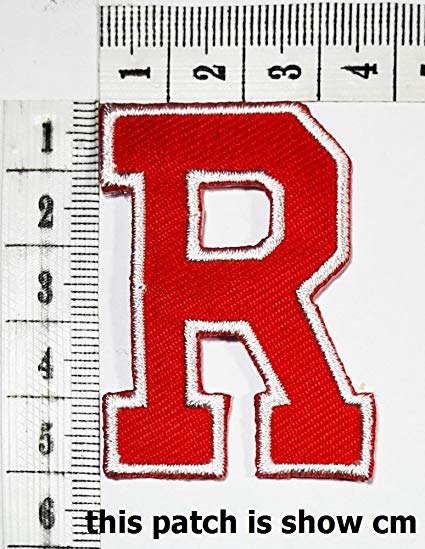 Red Letter R Logo - Amazon.com: Red letter R patch logo Sew On Patch Clothes Bag T-Shirt ...