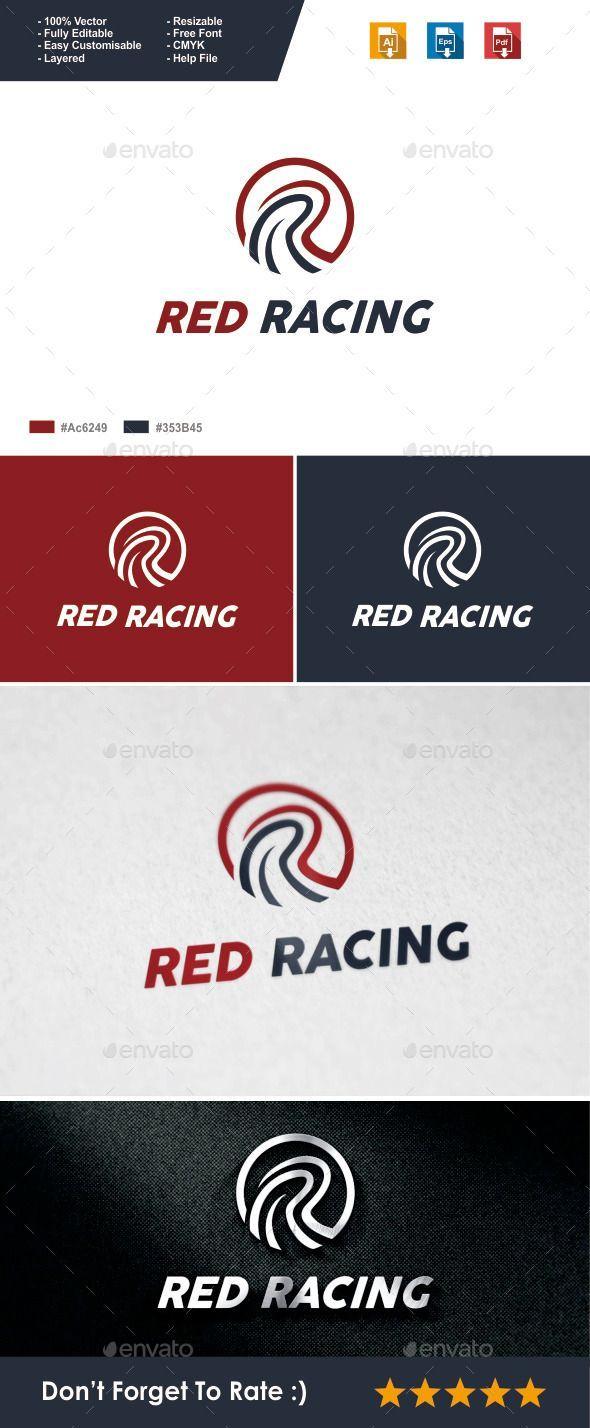 Red Letter R Logo - Letter R Logo Template - Red Racing - Letters Logo Templates ...