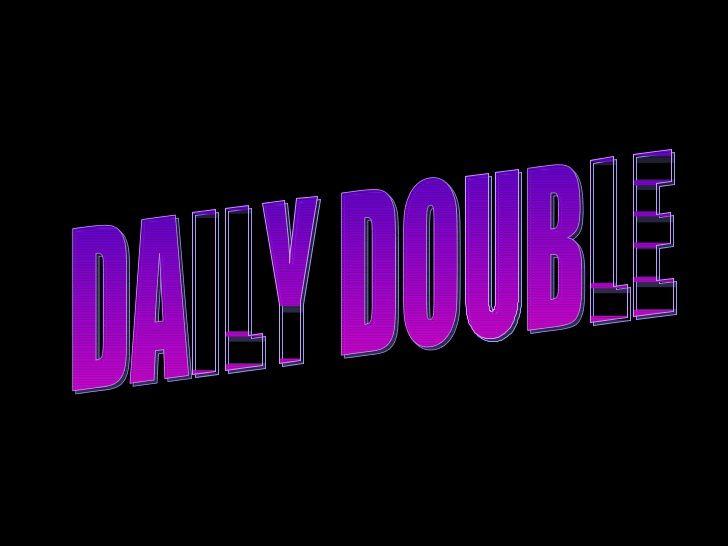 Jeopardy Daily Double Logo - United States History Jeopardy unit 3
