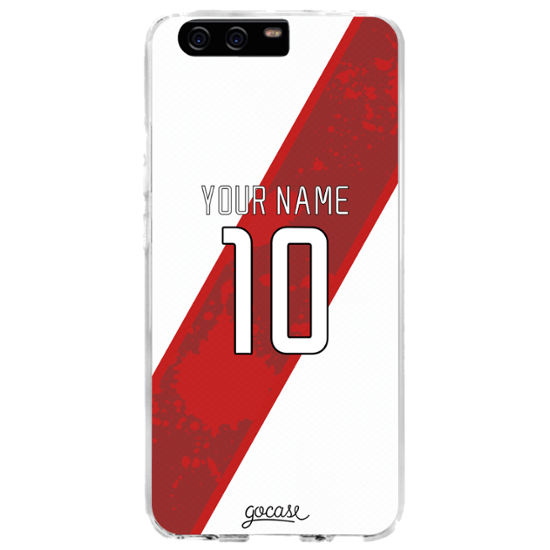 Silver and Red Shield Logo - Team jersey - White/Red Shield Phone Case - Standard - Huawei P10 ...