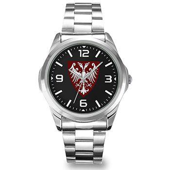 Silver and Red Shield Logo - Wristwatch Emblem of the Nemanjic with red shield KV98 : Small ...