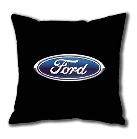 Square Ford Logo - Ford Logo Black Cotton Square Pillow Case