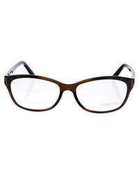 Square Ford Logo - Lyst - Tom Ford Logo Square Eyeglasses Brown in Natural